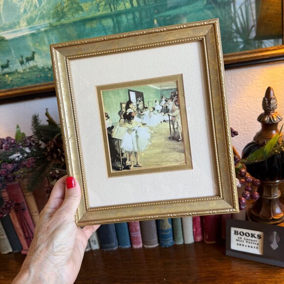 Vintage Framed French Artist Degas "The Dance Class" - Picture 7 of 7